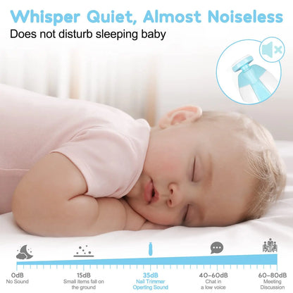 Baby Electric Nail Trimmer Kid Nail Polisher
