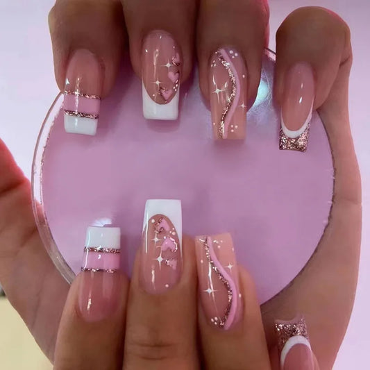 Fashion Colorful Butterfly False Nail