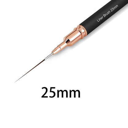 Black Nail Art Liner Brushes