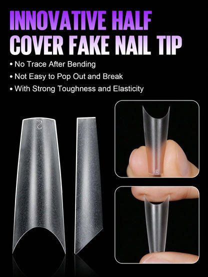 180 extreme coffin shaped nails
