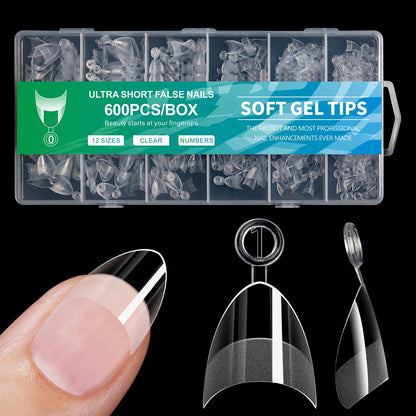 Ultra Short French Press On Acrylic Nails