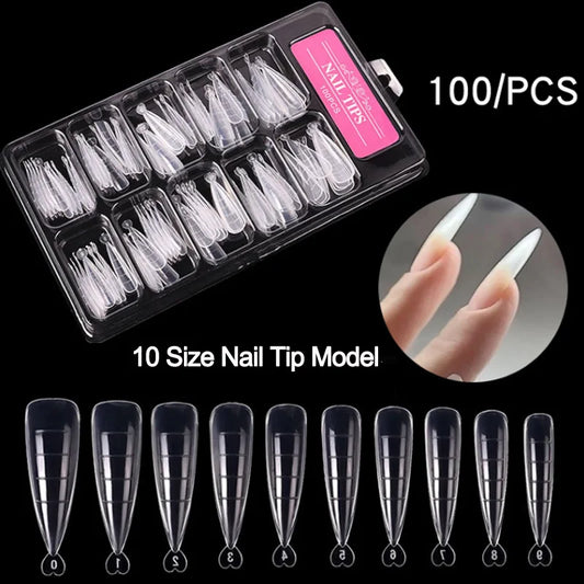 100Pcs/Box Acrylic Nail Tips
