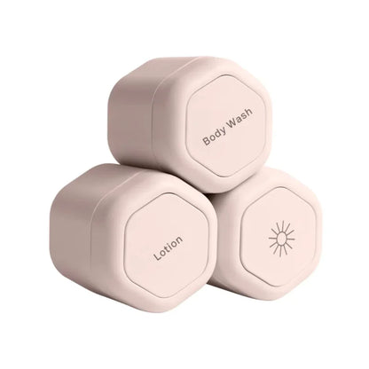 3 Pcs Travel Containers Haircare Set