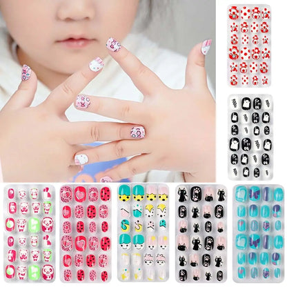 24Pcs/Set Fashion Girls Gifts Finger Nails