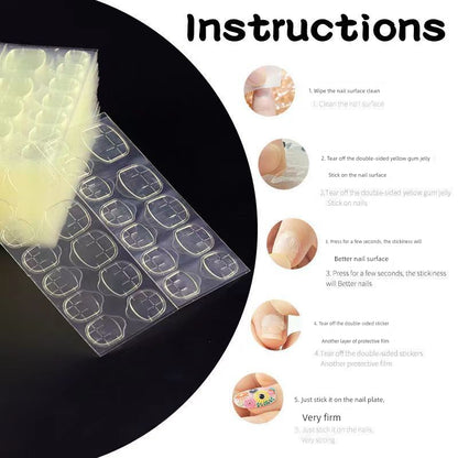 Wear Nail Jelly Glue Nail Beauty Sticker