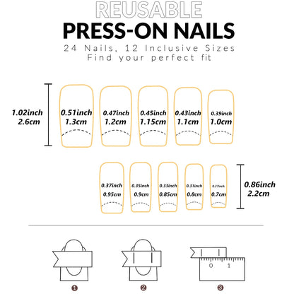 288PCS-Hand And Food Ballerina False Nails